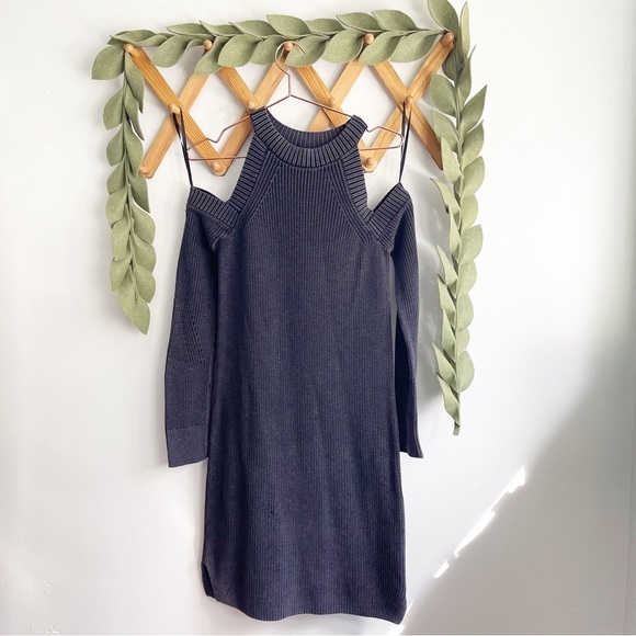 Rag & Bone Jean Dana Cold Shoulder Knit Sweater Dress - Picture 3 of 10